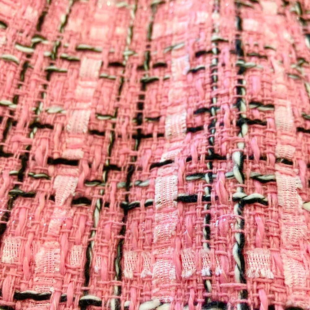 Barbiecore pink tweed Legally Blonde pencil skirt plaid Barbie new preppy - Picture 12 of 12